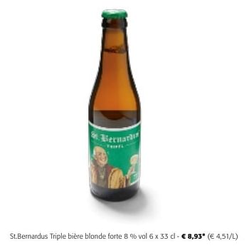 Promotions St.bernardus triple bière blonde forte - St.Bernardus - Valide de 24/04/2024 à 07/05/2024 chez Colruyt