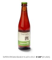Promotions Super 8 ipa bière blonde - Brouwerij Haacht - Valide de 24/04/2024 à 07/05/2024 chez Colruyt