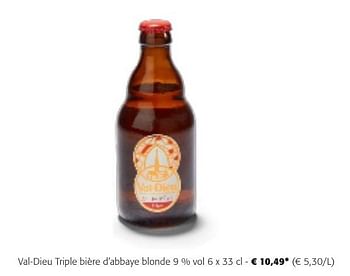 Promoties Val-dieu triple bière d`abbaye blonde - Val Dieu - Geldig van 24/04/2024 tot 07/05/2024 bij Colruyt