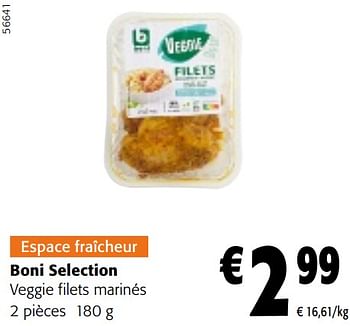 Promoties Boni selection veggie filets marinés - Boni - Geldig van 24/04/2024 tot 07/05/2024 bij Colruyt