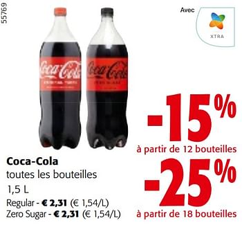 Promoties Coca-cola toutes les bouteilles - Coca Cola - Geldig van 24/04/2024 tot 07/05/2024 bij Colruyt
