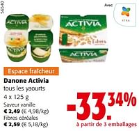 Promotions Danone activia tous les yaourts - Danone - Valide de 24/04/2024 à 07/05/2024 chez Colruyt