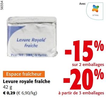Promoties Levure royale fraîche - Huismerk - Colruyt - Geldig van 24/04/2024 tot 07/05/2024 bij Colruyt