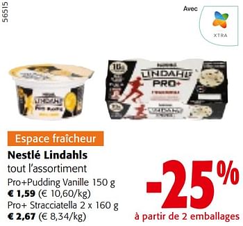 Promotions Nestlé lindahls tout l’assortiment - Nestlé - Valide de 24/04/2024 à 07/05/2024 chez Colruyt
