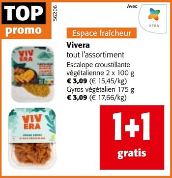Promoties Vivera tout l’assortiment - Vivera - Geldig van 24/04/2024 tot 07/05/2024 bij Colruyt