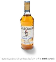 Promotions Captain morgan spiced gold apéritif sans alcool 0,0 % vol - Captain Morgan - Valide de 24/04/2024 à 07/05/2024 chez Colruyt