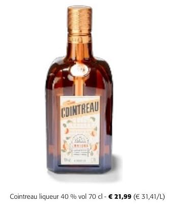 Promotions Cointreau liqueur - Cointreau - Valide de 24/04/2024 à 07/05/2024 chez Colruyt