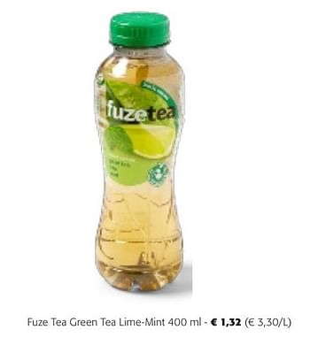 Promotions Fuze tea green tea lime-mint - FuzeTea - Valide de 24/04/2024 à 07/05/2024 chez Colruyt
