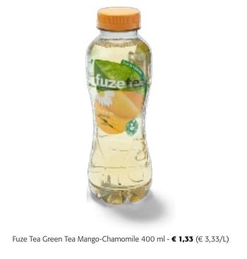 Promotions Fuze tea green tea mango-chamomile - FuzeTea - Valide de 24/04/2024 à 07/05/2024 chez Colruyt