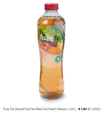Promotions Fuze tea infused iced tea black tea peach-hibiscus - FuzeTea - Valide de 24/04/2024 à 07/05/2024 chez Colruyt