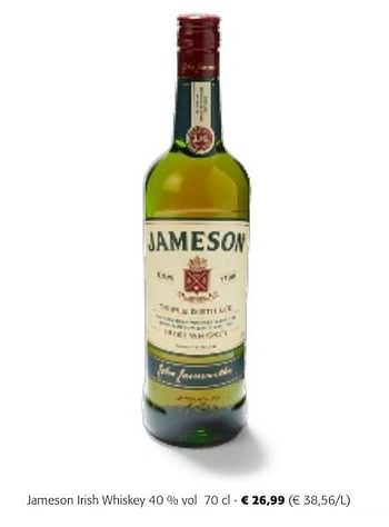 Promotions Jameson irish whiskey - Jameson - Valide de 24/04/2024 à 07/05/2024 chez Colruyt