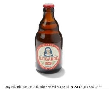 Promotions Lutgarde blonde bière blonde - Lutgarde - Valide de 24/04/2024 à 07/05/2024 chez Colruyt