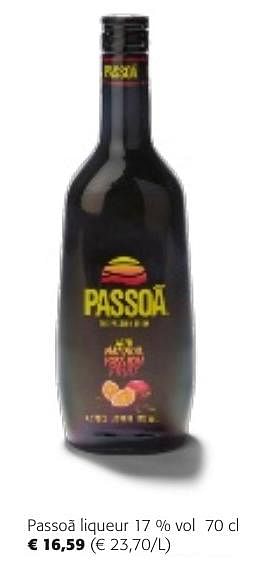 Promoties Passoã liqueur - Passoa - Geldig van 24/04/2024 tot 07/05/2024 bij Colruyt