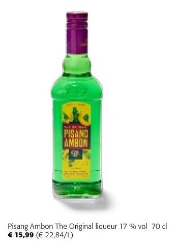 Promotions Pisang ambon the original liqueur - Pisang  Ambon  - Valide de 24/04/2024 à 07/05/2024 chez Colruyt