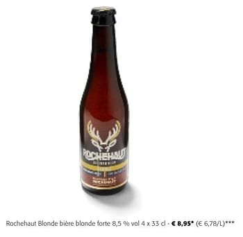 Promotions Rochehaut blonde bière blonde forte - Rochehaut - Valide de 24/04/2024 à 07/05/2024 chez Colruyt