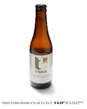 Promoties Tripick 6 bière blonde - Tripick - Geldig van 24/04/2024 tot 07/05/2024 bij Colruyt
