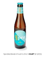 Promotions Ypra bière blonde - Ypra - Valide de 24/04/2024 à 07/05/2024 chez Colruyt