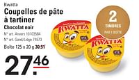 Promotions Coupelles de pâte à tartiner chocolat noir - Kwatta - Valide de 25/04/2024 à 13/05/2024 chez Sligro