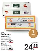 Promotions Pouly corn végétarien - Mora - Valide de 25/04/2024 à 13/05/2024 chez Sligro