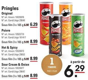 Promotions Pringles original - Pringles - Valide de 25/04/2024 à 13/05/2024 chez Sligro