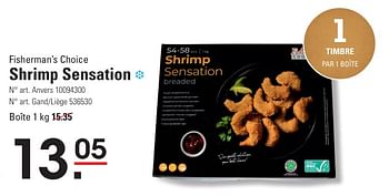 Promoties Shrimp sensation - Fisherman's Choice - Geldig van 25/04/2024 tot 13/05/2024 bij Sligro