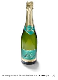 Champagne marquis de villon demi-sec-Champagne