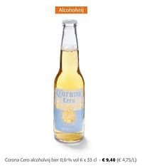 Corona cero alcoholvrij bier-Corona