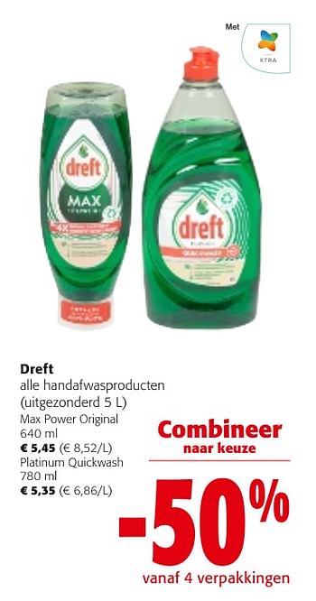 Promoties Dreft alle handafwasproducten - Dreft - Geldig van 24/04/2024 tot 07/05/2024 bij Colruyt
