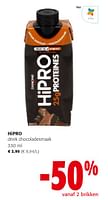 Promoties Hipro drink chocoladesmaak - Hipro - Geldig van 24/04/2024 tot 07/05/2024 bij Colruyt