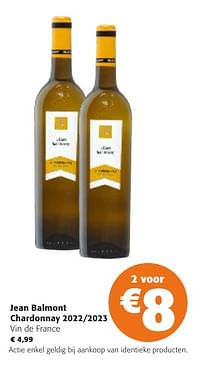 Jean balmont chardonnay 2022-2023 vin de france-Witte wijnen