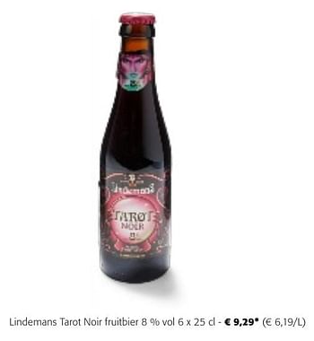Promoties Lindemans tarot noir fruitbier - Lindemans - Geldig van 24/04/2024 tot 07/05/2024 bij Colruyt