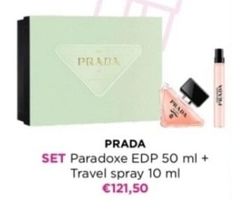 Promotions Prada set paradoxe edp + travel spray - Prada - Valide de 29/04/2024 à 05/05/2024 chez ICI PARIS XL