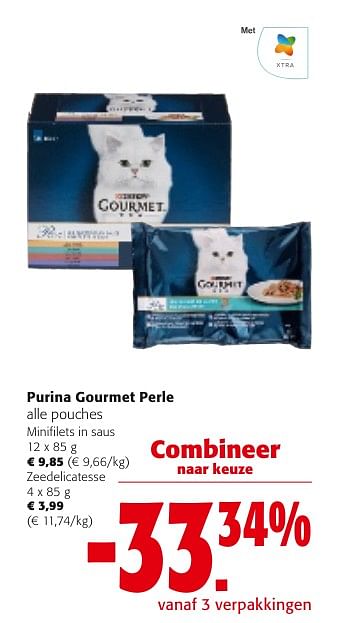Promoties Purina gourmet perle alle pouches - Purina - Geldig van 24/04/2024 tot 07/05/2024 bij Colruyt
