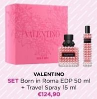 Promoties Valentino set born in roma edp + travel spray - Valentino - Geldig van 29/04/2024 tot 05/05/2024 bij ICI PARIS XL