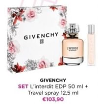 Venchy set l`interdit edp + travel spray-Givenchy