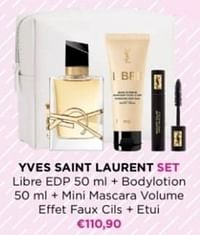 Yves saint laurent set libre edp + bodylotion + mini mascara volume effet faux cils + etui-Yves Saint Laurent