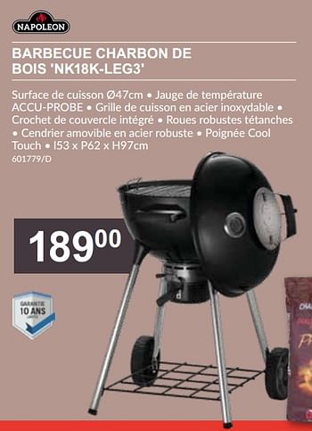 Promoties Barbecue charbon de bois nk18k leg3 - Napoleon - Geldig van 25/04/2024 tot 19/05/2024 bij HandyHome