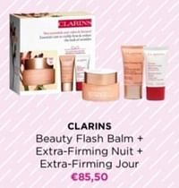 Clarins beauty flash balm + extra-firming nuit + extra firming jour-Clarins