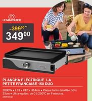 Promotions Plancha electrique la petite francaise 150 duo - Le Marquier - Valide de 25/04/2024 à 19/05/2024 chez HandyHome
