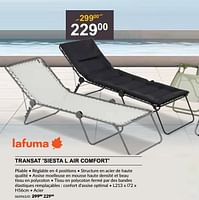 Promotions Transat siesta l air comfort - Lafuma - Valide de 25/04/2024 à 19/05/2024 chez HandyHome