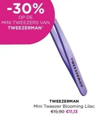 Promotions Tweezerman mini tweezer blooming lilac - Tweezerman - Valide de 29/04/2024 à 05/05/2024 chez ICI PARIS XL