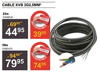 Promotions Cable xvb 3g2 5mm2 - Produit Maison - HandyHome - Valide de 25/04/2024 à 19/05/2024 chez HandyHome