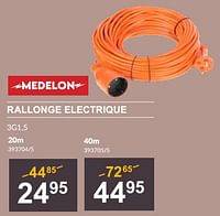 Promotions Rallonge electrique - Medelon - Valide de 25/04/2024 à 19/05/2024 chez HandyHome