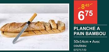 Promoties Planche a pain bambou - Cosy & Trendy - Geldig van 25/04/2024 tot 19/05/2024 bij HandyHome
