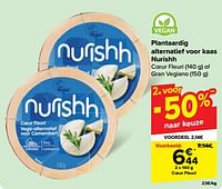 Plantaardig alternatief voor kaas coeur fleuri-Nurishh