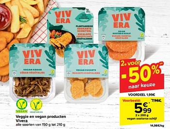 Promotions Vegan oosterse schijf - Vivera - Valide de 30/04/2024 à 06/05/2024 chez Carrefour