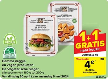 Promotions Vegan producten burgers - Le boucher végétarien - Valide de 30/04/2024 à 06/05/2024 chez Carrefour