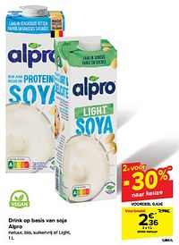 Drink op basis van soja alpro natuur-Alpro