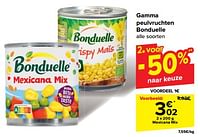 Promoties Peulvruchten mexicana mix - Bonduelle - Geldig van 30/04/2024 tot 06/05/2024 bij Carrefour