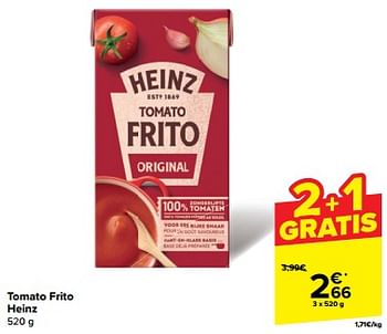 Promoties Tomato frito heinz - Heinz - Geldig van 30/04/2024 tot 07/05/2024 bij Carrefour